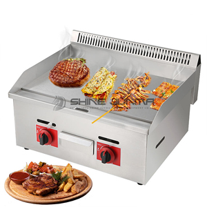 Griglie Commerciali all'Ingrosso, Piastra <span class=keywords><strong>a</strong></span> <span class=keywords><strong>Gas</strong></span> Industriale, <span class=keywords><strong>Macchina</strong></span> per Grigliare in Acciaio Inox per Ristoranti - Product Image 2