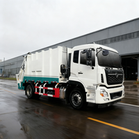 Camion Compacteur à Ordures Diesel Dongfeng 4x2 à Transmission Manuelle, Capacité 5-20 Tonnes, Boîte de Vitesses, Moteur Principal, Chargeur Arrière, Euro 6