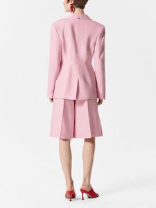 Giacca da donna a manica lunga Chic con vestibilità rilassata per sarto rosa tinta unita da donna - Product Image 5