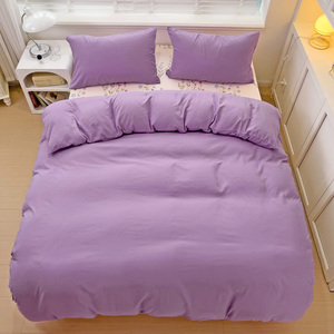 3D Flourish Pattern con colori semplici Draps di lusso En Set di biancheria da letto in poliestere Housse De Couette Set copripiumino di lusso - Product Image 2
