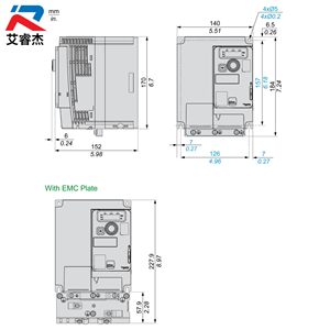 Convertidor de Frecuencia Compacto ATV320U40M3C Nuevo y Original Altivar ATV320 Variador de Velocidad Trifásico 220V 4KW VFD ATV320U40M3C - Product Image 3