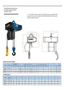Kn loạt Chất lượng cao động cơ hoist <span class=keywords><strong>Crane</strong></span> 1ton 1500 Wát bán buôn nhà máy xách tay cần cẩu chuỗi - Product Image 2