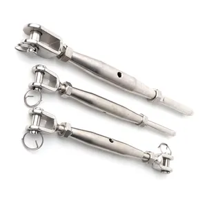 JRSGS Good Quality Stainless Steel 304/316 Turnbuckles Closed Body Rigging Screw Jaw/Swage Stud Wire Rope Fitting
