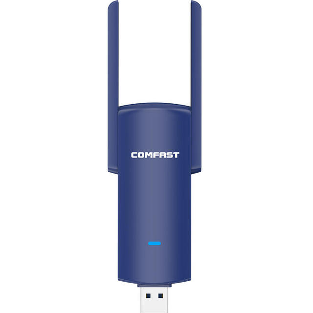 Dual Band WiFi Amplifier with Dual Antennas and Wireless Adapter