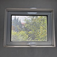 Fenêtre coulissante verticale en PVC imitation bois, profil multi-chambres, verre trempé, villa, hôtel, résistant aux intempéries, CE