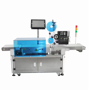 Machine d'étiquetage multifonctionnelle automatique pour surfaces planes (haut et bas) pour emballages en bois, avec composants essentiels : moteur et PLC - Product Image 1