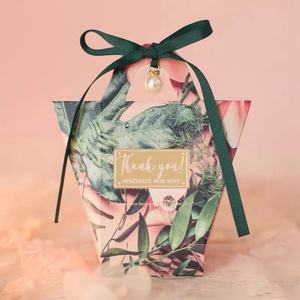 Boîte à bonbons en papier vert, sac <span class=keywords><strong>cadeau</strong></span> de mariage, boîte <span class=keywords><strong>cadeau</strong></span> pour fête d'anniversaire de bébé, carton de noël pour fête, <span class=keywords><strong>cadeau</strong></span> incontournable - Product Image 2