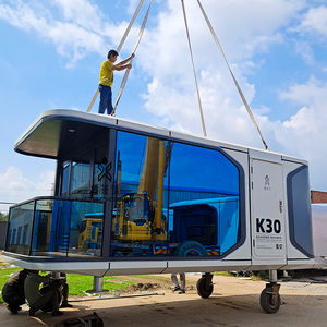 Роскошный современный экономичный передвижной капсульный отель полная ванная комната крошечный контейнерный домик с мебелью для курортов - Product Image 3