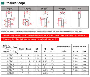 Thermistance en verre de type diode à enroulement moteur de chauffe-eau transducteur 110v <span class=keywords><strong>NTC</strong></span> <span class=keywords><strong>47D</strong></span>-<span class=keywords><strong>13</strong></span> MF72 personnalisé - Product Image 6