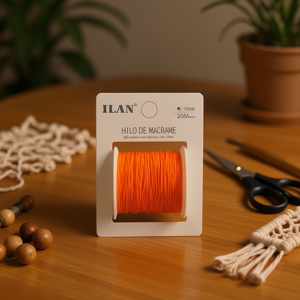 Filo per Macramè ILAN 1mm Arancione Circa 20M per Lavori Artigianali - Product Image 3