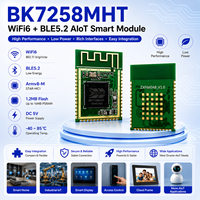 Module AIoT embarqué sans fil BK7258MHT avec WiFi 6, BLE et solution d'affichage audio pour application de contrôle de serrures intelligentes et d'appareils IP