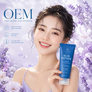 โฟมล้างหน้า OEM บลูเปปไทด์ สูตรธรรมชาติ อ่อนโยน ผลิตภัณฑ์ดูแลผิว แบรนด์ส่วนตัว โรงงานผลิตโดยตรง - Product Image 3