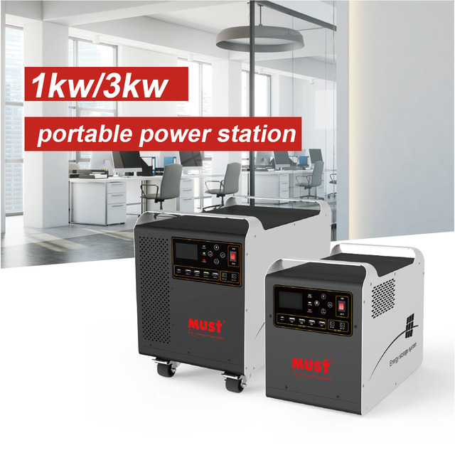 Portable 230V 1KW 3KW Rechargeable Solar Generator Fast Charging AC DC EU Wireless Charging Must-Have Pure Sine Wave Home Use US