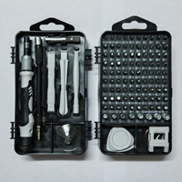 Nouvel ensemble d'outils de démontage multifonctionnel 115-en-1 pour ordinateurs et téléphones portables, avec tournevis, pincettes et ventouse, pour la vente en gros transfrontalière
