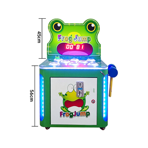 เครื่องเกมอาร์เคดแบบเครนโลหะลดราคาสุดฮอต Crazy Hitting Frog & Frog Jump Coin Pusher งานแฮนด์เมด 220V ทำจากไม้ สนุกสนานสำหรับเด็กๆ เหมาะสำหรับศูนย์เกม - Product Image 3