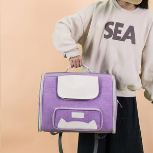 YBtoopet Yue Bai katı stil moda sırt çantası taşınabilir genişleyen köpek ve kedi çantası katlanabilir köpek ve kedi çantası - Product Image 5