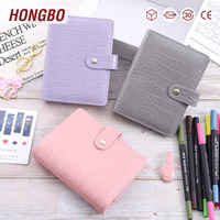 Vente chaude 6 Anneau A7 Croc Budget Binder Organisateur avec 7 Existants Prêt à Expédier Couleurs et Livraison Rapide