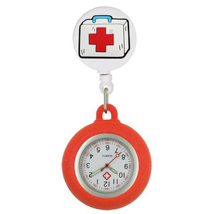 Enfermera Doctor Cute Lovely Cartoon Hospital Iconos médicos Salud Corazón Cuidado Colgar Clip Retráctil FOB Relojes de bolsillo Reloj Regalos - Product Image 3