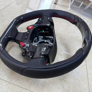 Fit for <strong>Ferrari</strong> 458 Upgraded New Model with Remote LED GTC4 Carbon Fiber Steering Wheel 458 488 FF F12 California T <strong>F8</strong> 812 GTC4 - Product Image 2