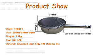 Poêle à <span class=keywords><strong>barbecue</strong></span> à gaz de haute qualité en acier galvanisé gril intégré chauffage au gaz <span class=keywords><strong>pour</strong></span> gaz naturel <span class=keywords><strong>butane</strong></span> <span class=keywords><strong>propane</strong></span> métal matériau céramique - Product Image 6