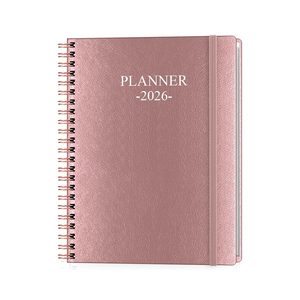 Vintage <b>Spiral</b> Bound A5 <b>Notebook</b> with Thickened Kraft Paper Customizable with Gold Foil Logo Printed Design Eco-Friendly - Product Image 1