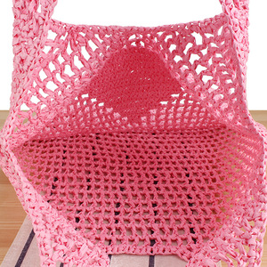 Borsa a tracolla da <span class=keywords><strong>donna</strong></span> di alta qualità lavorata a mano all'uncinetto da spiaggia alla moda all'uncinetto per le vacanze - Product Image 3