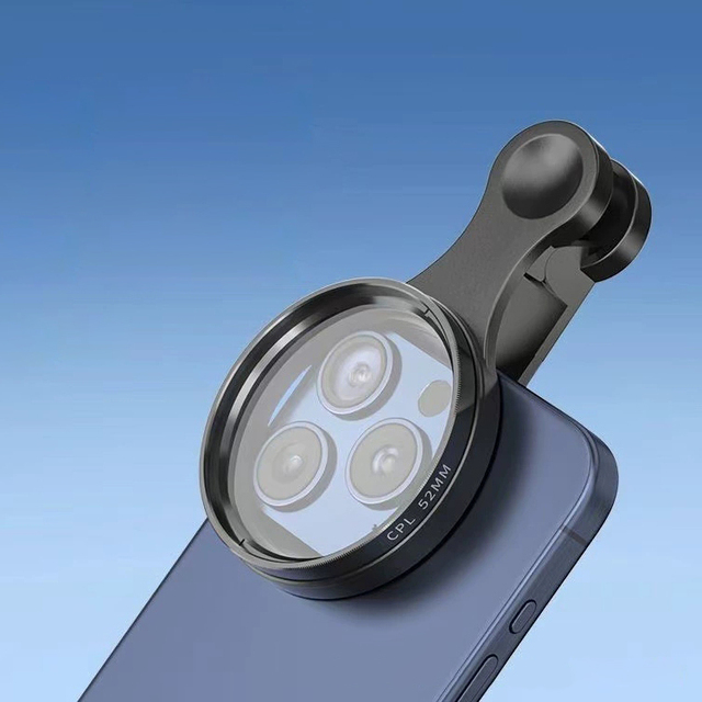 2025 New Smart Photography 52mm CPL Filter Mobile Phone Camera Lens for iPhone Top Accessory for Enhanced Visuals