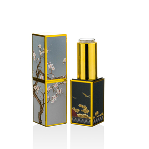 Emballage de tube à rouge à lèvres carré bleu personnalisé OEM de style culturel chinois - Product Image 5