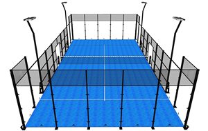 Pista de Tenis Panorámica Popular para Exteriores, de Acero Galvanizado, para Pádel Individual y Doble - Product Image 3