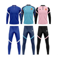 Nouvelle conception, tenue de football d'entraînement pour adultes, polyester respirant, ensembles de survêtement de football pour équipe de club, logo personnalisé, service OEM