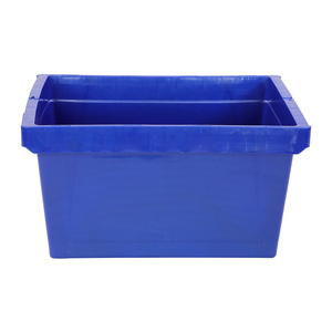 Powerking Heavy-Duty lớn Tote Crate công nghiệp kho nestable nhựa lưu trữ loại bỏ Crate với an ninh Tie - Product Image 6