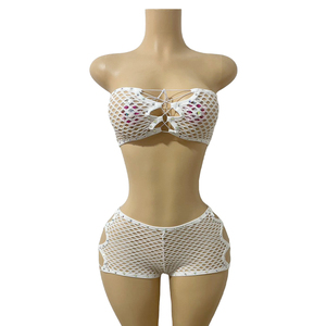Yingli Abbigliamento Sexy da Discoteca con Strass per Donne, Outfit Aderente per Feste in Bar negli USA - Product Image 3