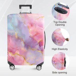 Printed Luggage <b>Set</b> ABS Hardshell Floral Pattern Spinner Wheels Telescopic Handle Private Label Travel <b>Suitcases</b> - Product Image 4