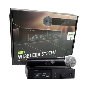 Sistema de Microfone Sem Fio Profissional UHF SLXD4 com Microfone Dinâmico SLX24 para Igreja - Product Image 1