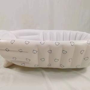 Portable bébé bain baignoire seau de bain gonflable pliant baignoire grand bébé jeu <span class=keywords><strong>piscine</strong></span> siège transfrontalier - Product Image 4