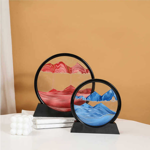 Décoration d'intérieur : Sablier artistique cinétique à <span class=keywords><strong>mouvement</strong></span> liquide, Paysage marin profond, pour cadeau - Product Image 3
