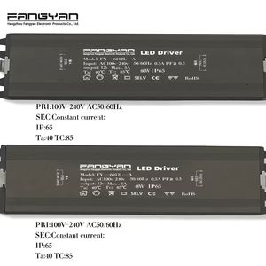 Hiệu quả cao 5A 60W IP65 Hợp kim nhôm không thấm nước dẫn lái xe 12V cung cấp điện cho ánh sáng đường phố gương chiếu sáng năng lượng AC-DC - Product Image 4