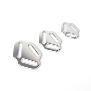 Aluminum Alloy Adjustable Buckle Three Hole Bag <b>Hardware</b> Pet Harness Backpack Connection Triangular Buckle - Product Image 1