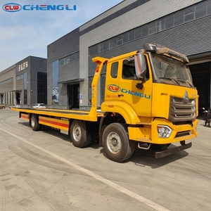 SINOTRUK HOWO NX 6x2 Three-Section <b>Flatbed</b> Wrecker <b>Truck</b> 33Ton Total Mass 25Ton Recovery Tow <b>Truck</b> - Product Image 1