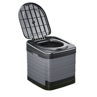 Grand tabouret de voiture pliable en plastique, tabouret d'urgence, Portable, pliable, toilettes de Camping pour l'extérieur