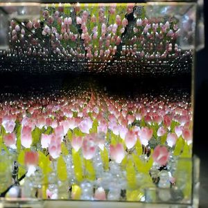 Nhân tạo cổ áo lamparas de tulipanes con luz DIY Magic Cube Tulip hoa bảng đèn - Product Image 6