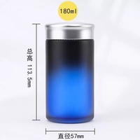 Flacon en verre de qualité médicale de 180 ml avec bouchon à vis, impression sérigraphique pour huile de poisson, aliments santé, comprimés, capsules, bonbons
