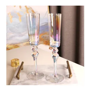 Hàng Mới Về Cầu Vồng Ngọc Trai Ánh Kim Xuất Hiện Champagne Glass Liqueur Ly Pha Lê Thủy Tinh Nhà Champagne Ly Rượu Vang Lấp Lánh