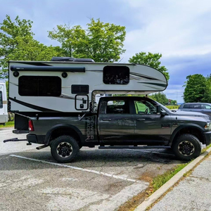 Carcasa de fibra de vidrio para camioneta pickup todoterreno con cocina y baño, deslizable lateralmente, para camionetas pickup de tamaño completo. - Product Image 3