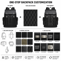 Mochila para Portátil Impermeable con Logotipo Personalizado en Relieve para Hombres y Mujeres, 15.6 Pulgadas, para Viajes de Negocios, con Compartimento para Carro, Tejida