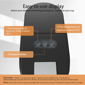 Fabrika Çıkışlı Mini Tam Otomatik Kapsül Kahve Makinesi, Evde Kullanım İç<span class=keywords><strong>in</strong></span> Çok Fonksiyonlu Amerikan Kahvesi - Product Image 6