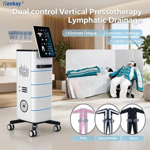 Machine de pressothérapie verticale à prix d'usine, 24 chambres, corps entier, avec massage des yeux, appareil de drainage lymphatique - Product Image 1