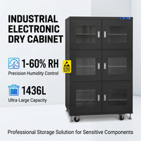 Armoire sèche ESD industrielle moderne en métal 1436L, industrie électronique, anti-humidité, contrôle de l'humidité, hôpital, entrepôt