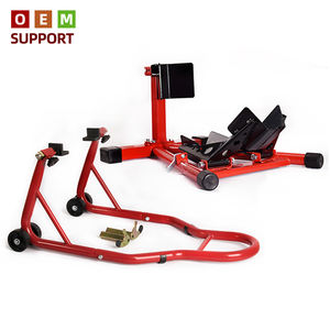 KARLION Sport Dirt Bike Garage Reparatur Combo Set Vorder-und Hinterrad ständer Motorrad liftst änder für Motorräder und Fahrräder - Product Image 1