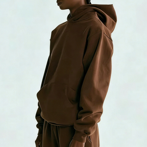 Sudadera con capucha de peso pesado de primera calidad, jersey con logotipo personalizado, ropa de calle Unisex con hombros caídos para gimnasio deportivo, ropa de moda en pedidos a granel - Product Image 4